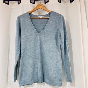 Light blue knit sweater